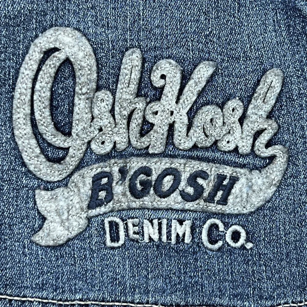OshKosh B'Gosh Logo Denim‎ Overalls Toddler Coveralls Play, Farm, Everyday Sz 3T